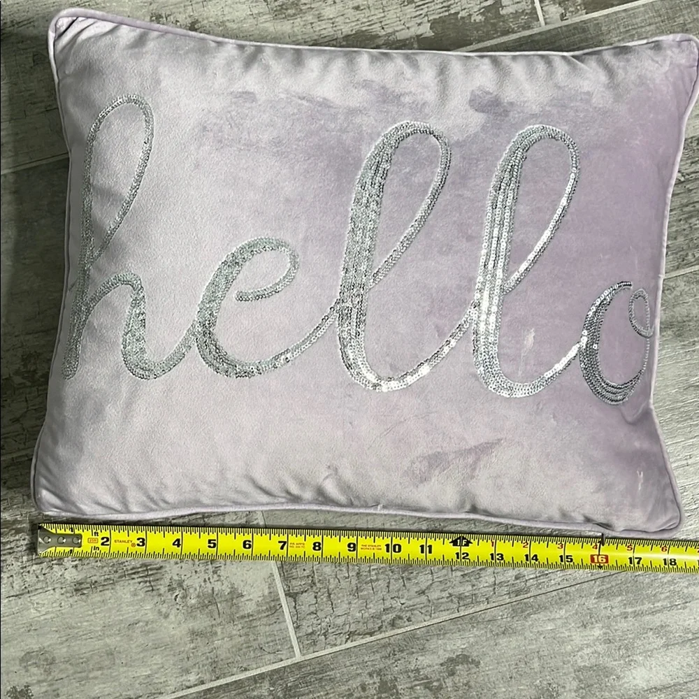 Bundle of Purple Pillow Case Set with Hello Velvet Lavender Decorative Pillow